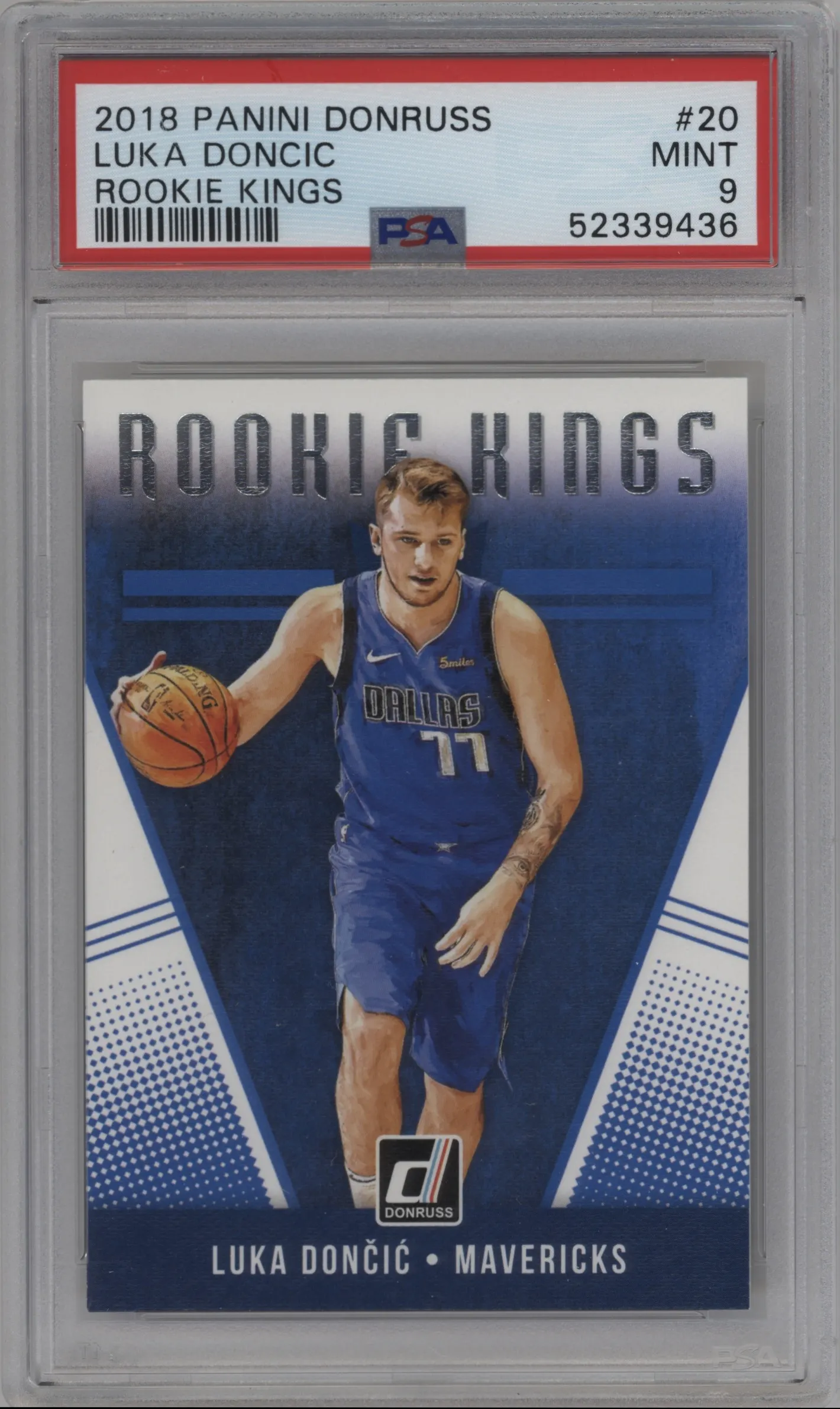 2018 Panini Donruss Rookie Kings Luka Doncic PSA 9