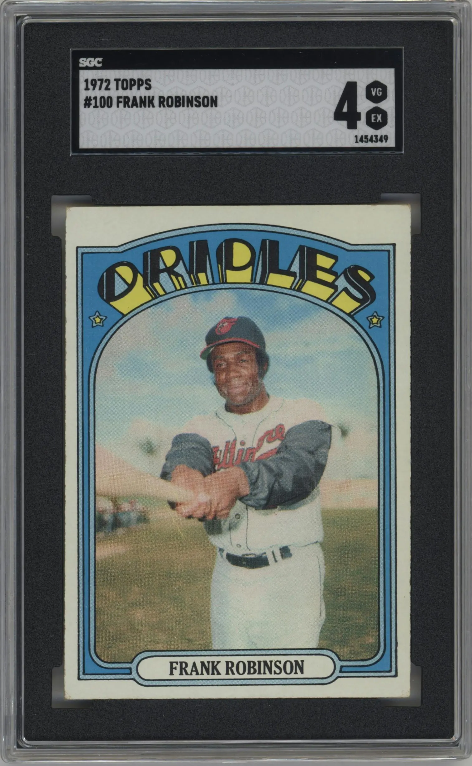 1972 Topps Frank Robinson SGC 4