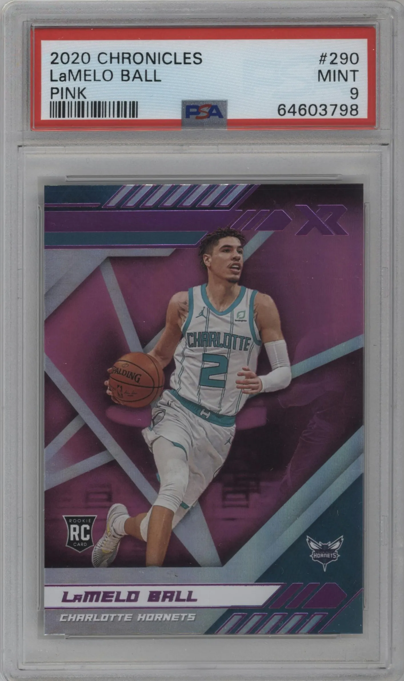 2020 Panini Chronicles XR LaMelo Ball Pink PSA 9
