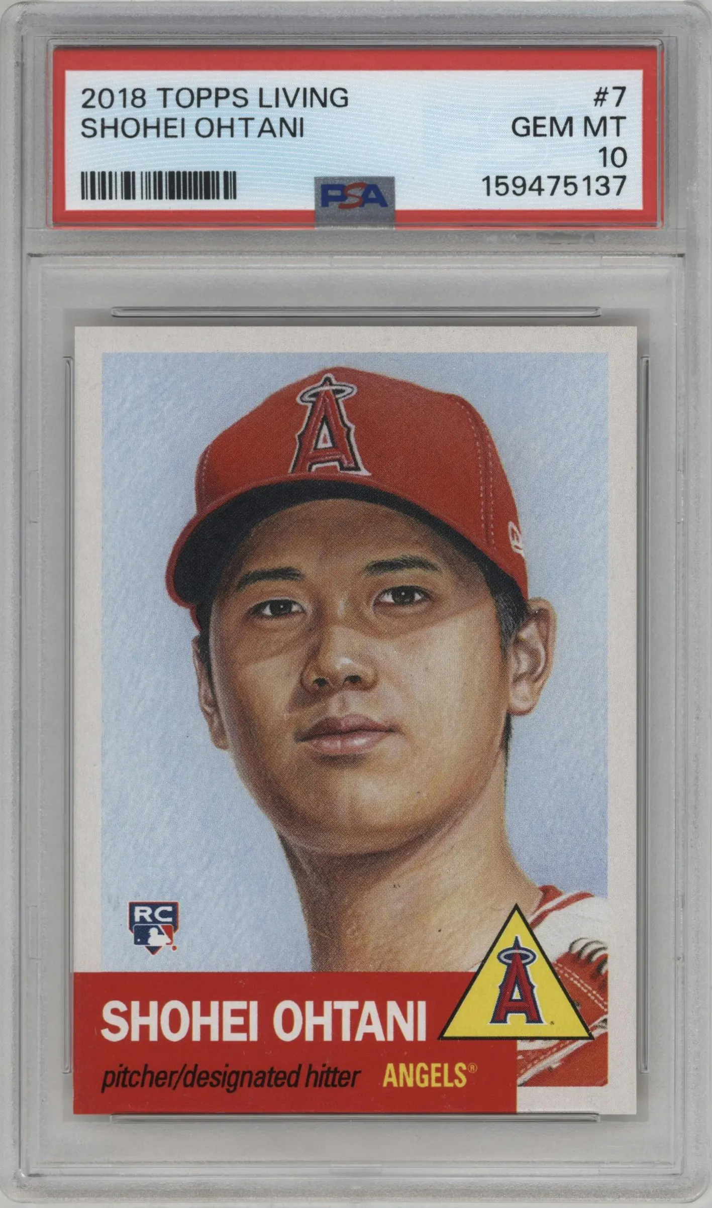 2018 Ultimate Topps Living Set 2018 Shohei Ohtani #7 PSA 10
