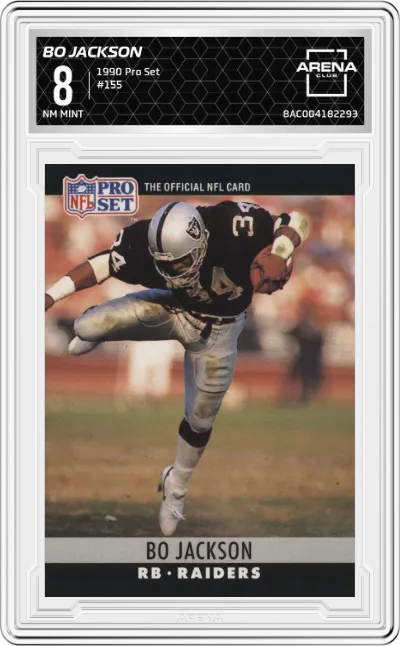 1990 Pro Set Bo Jackson #155 ARENA CLUB 8