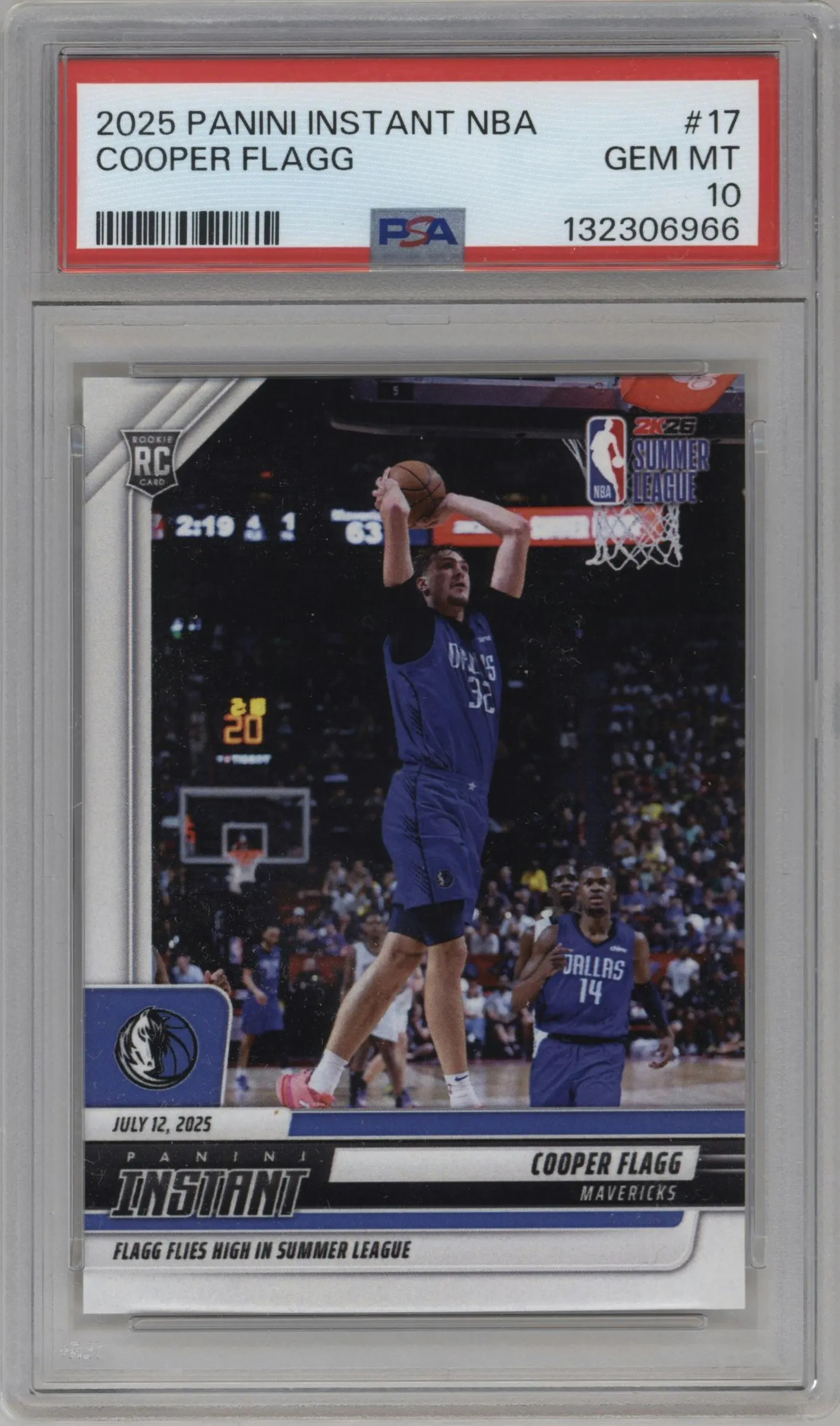 2025 Panini Instant Cooper Flagg #17 PSA 10