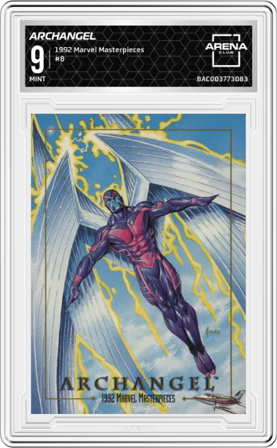1992 SkyBox Marvel Masterpieces Archangel #8 ARENA CLUB 9