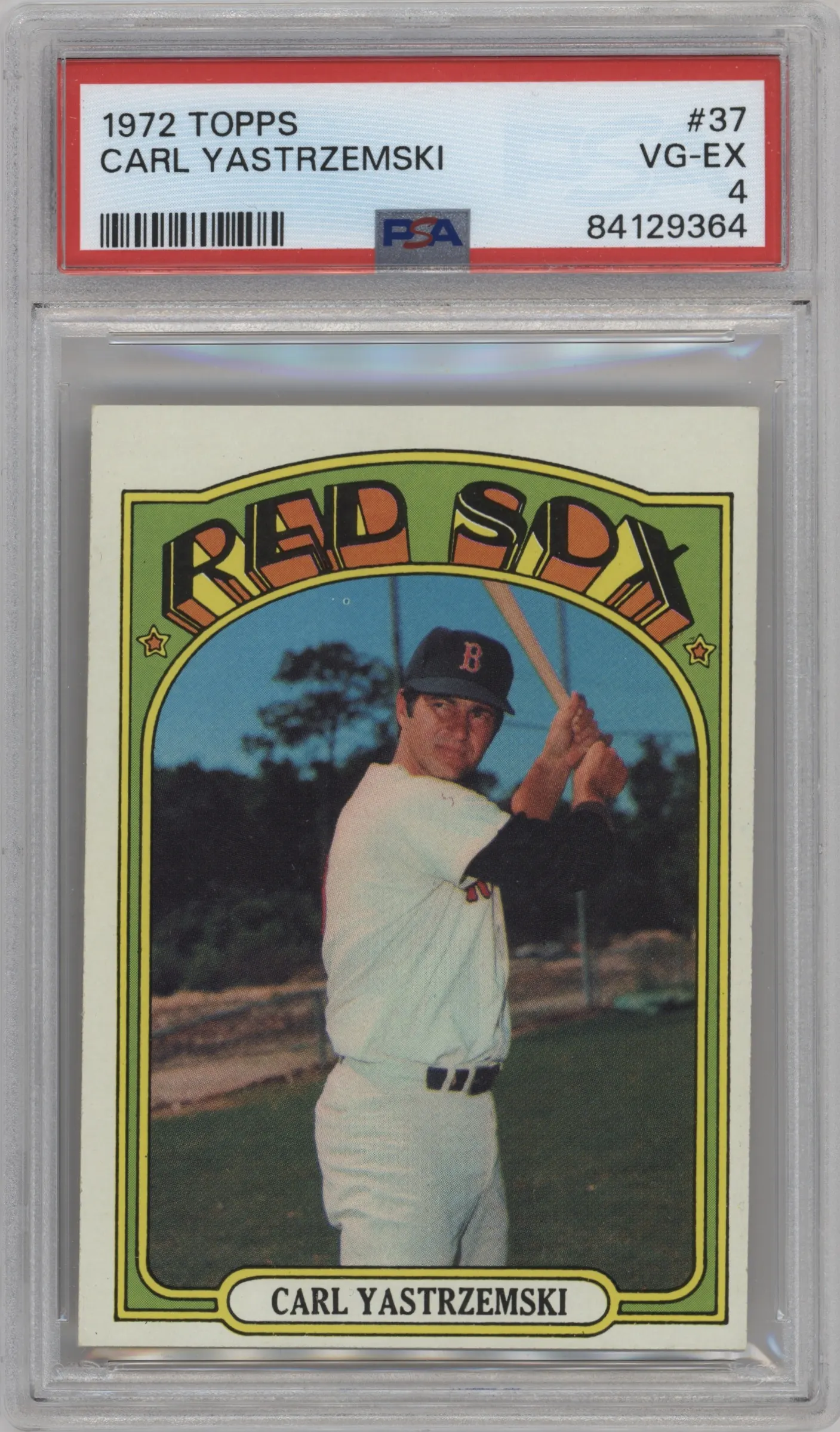 1972 Topps Carl Yastrzemski #37 PSA 4