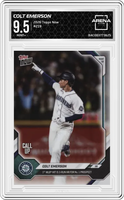 2026 Topps Now Colt Emerson ARENA CLUB 9.5