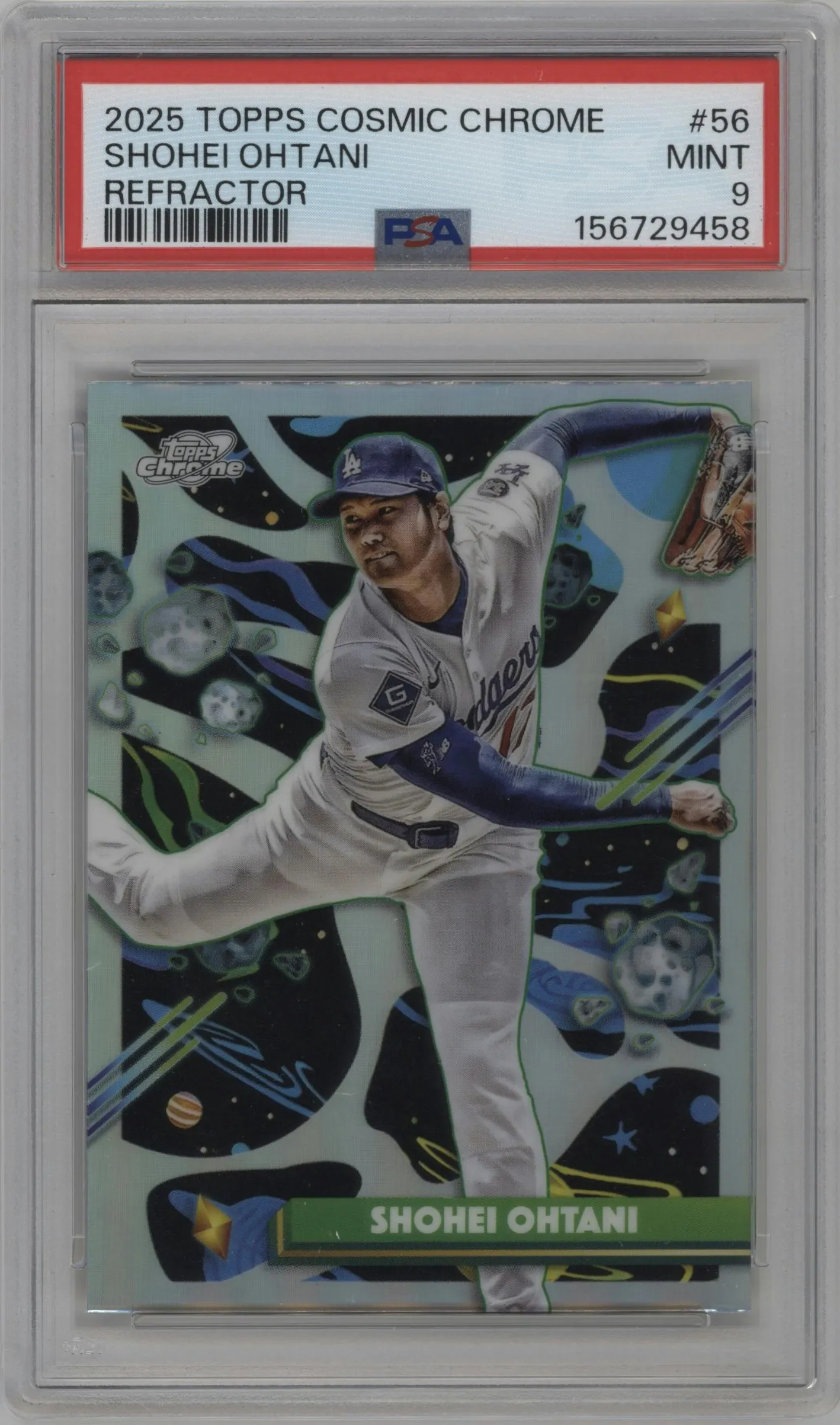 2025 Topps Chrome Cosmic Shohei Ohtani Refractor #56 PSA 9