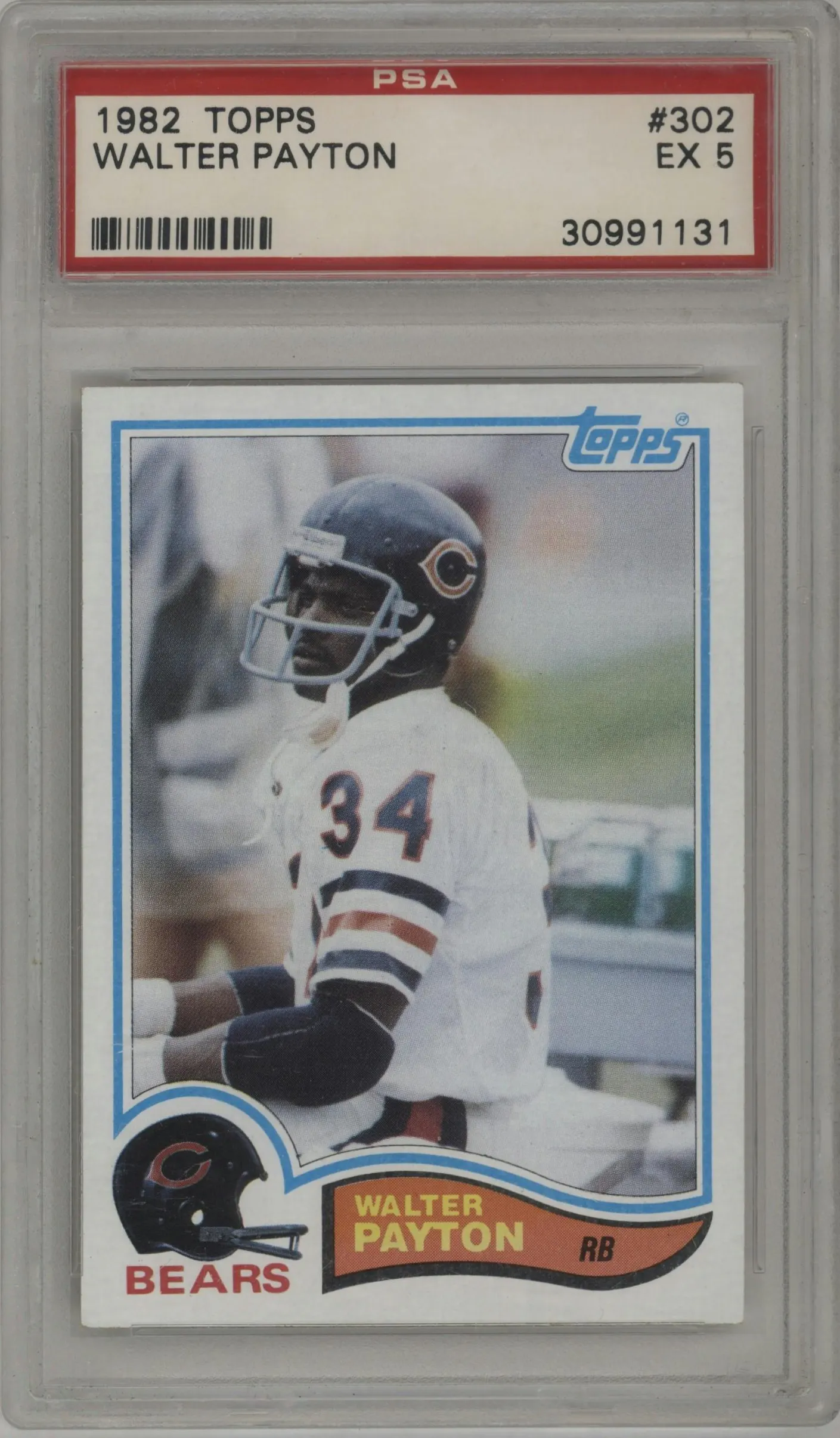 1982 Topps Walter Payton #302 PSA 5