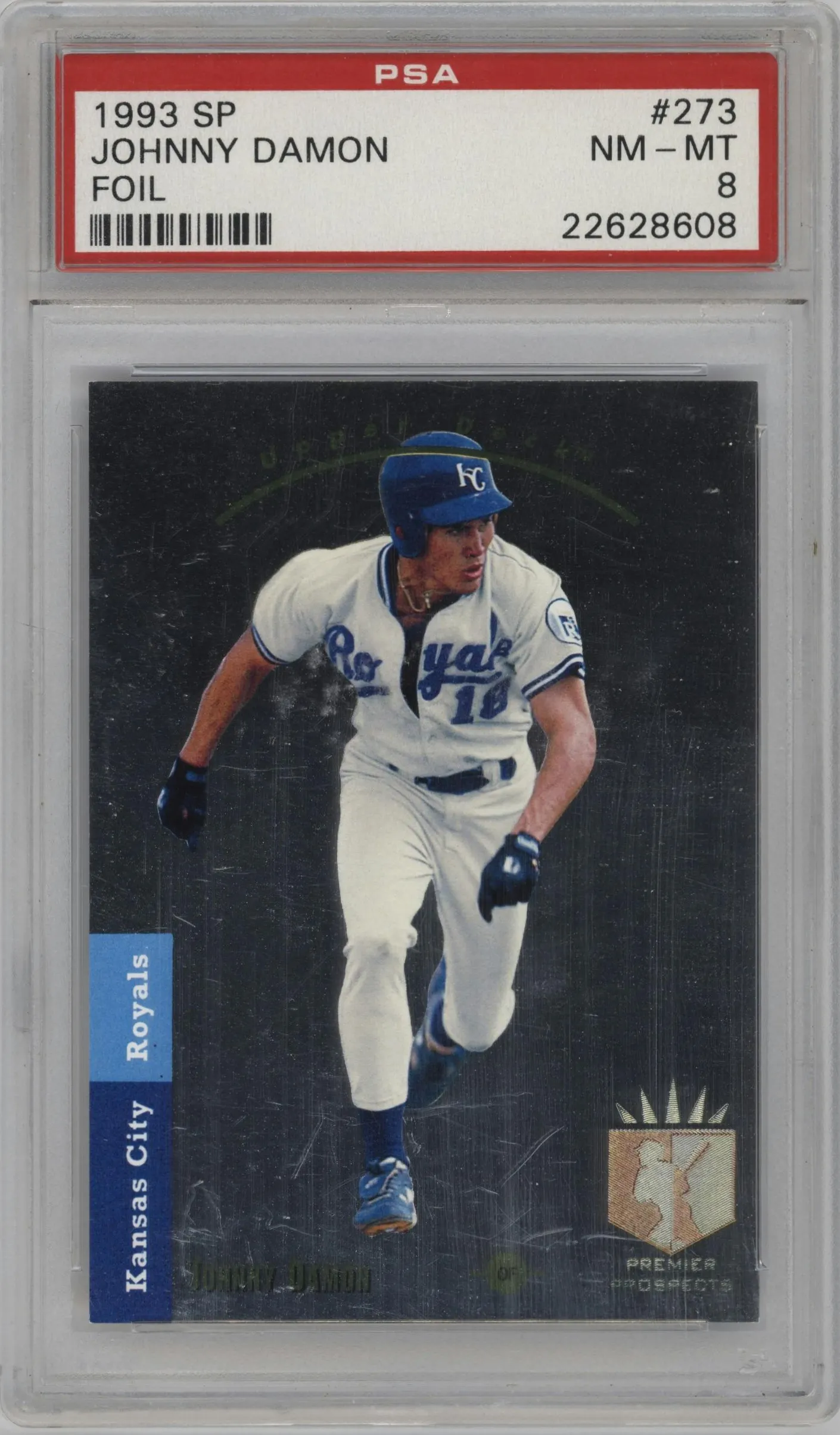 1993 Upper Deck SP Johnny Damon Foil #273 PSA 8