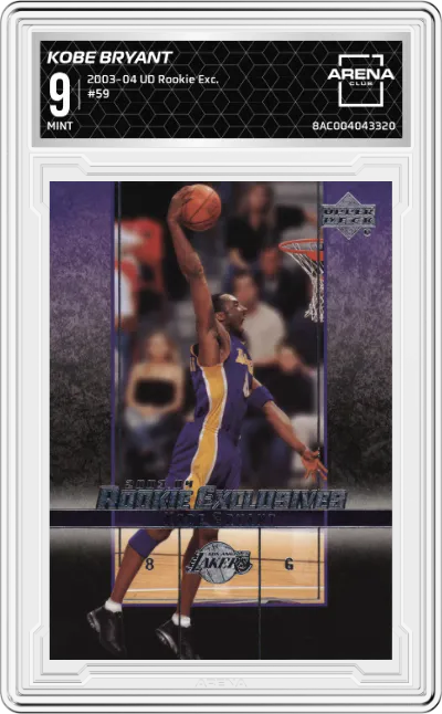 2003 Upper Deck Rookie Exclusives Kobe Bryant #59 ARENA CLUB 9