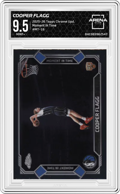 2025 Topps Chrome Update Moment In Time Cooper Flagg #MT-16 ARENA CLUB 9.5
