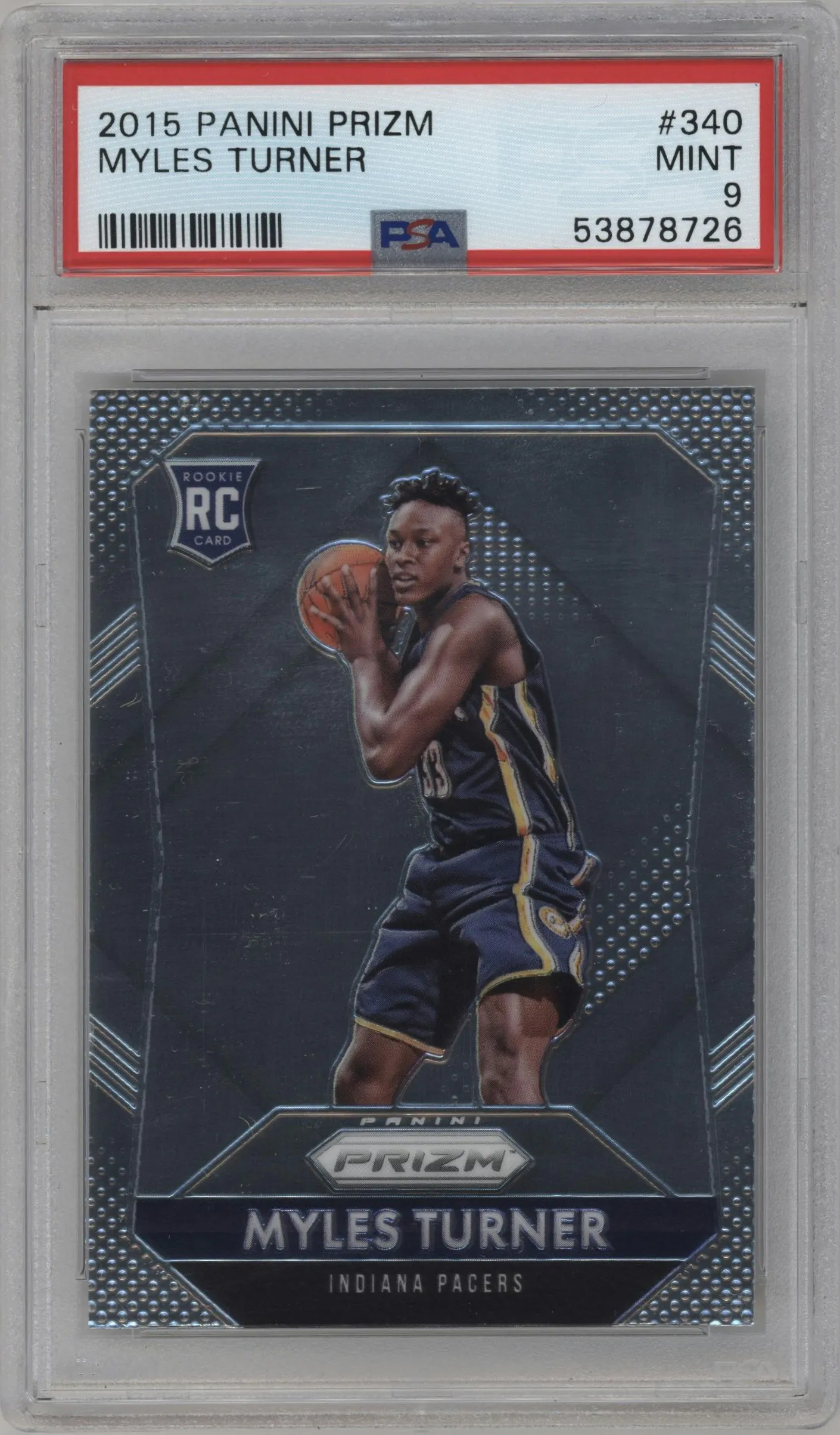 2015 Panini Prizm Myles Turner PSA 9