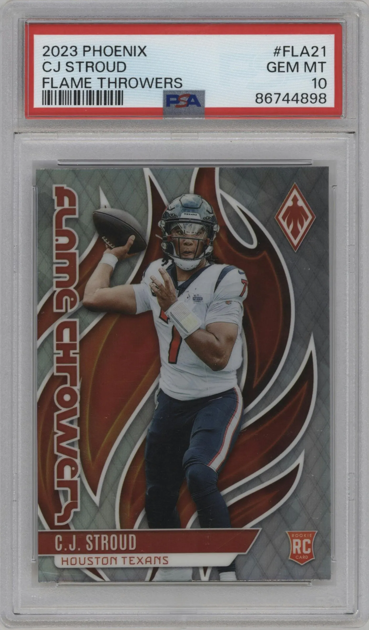 2023 Panini Phoenix Flame Throwers C.J. Stroud #FLA-21 PSA 10