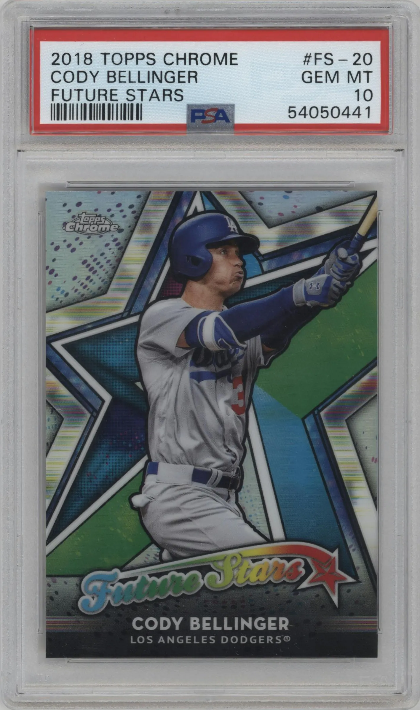 2018 Topps Chrome Future Stars Cody Bellinger #FS-20 PSA 10