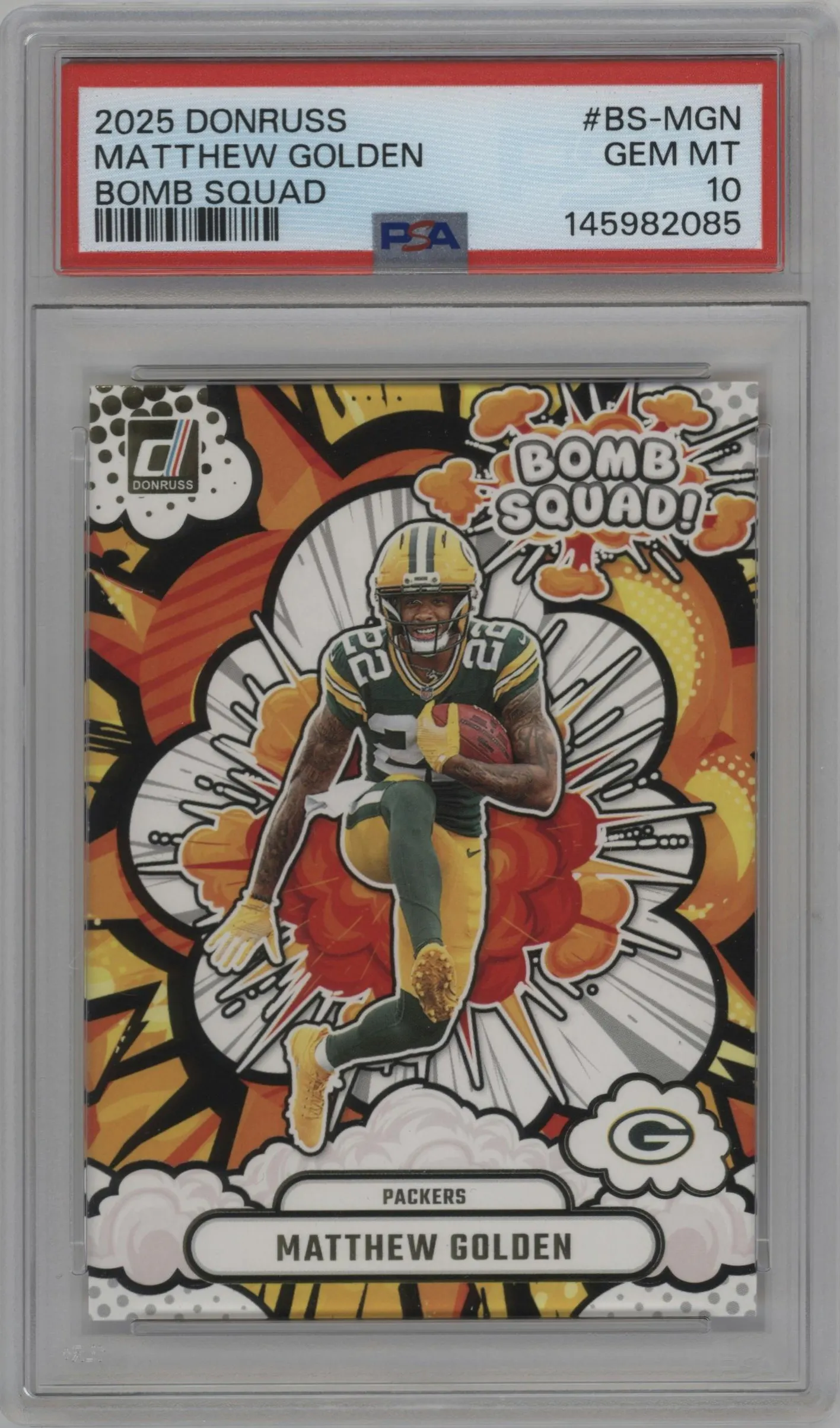 2025 Panini Donruss Bomb Squad Matthew Golden #BS-MGN PSA 10
