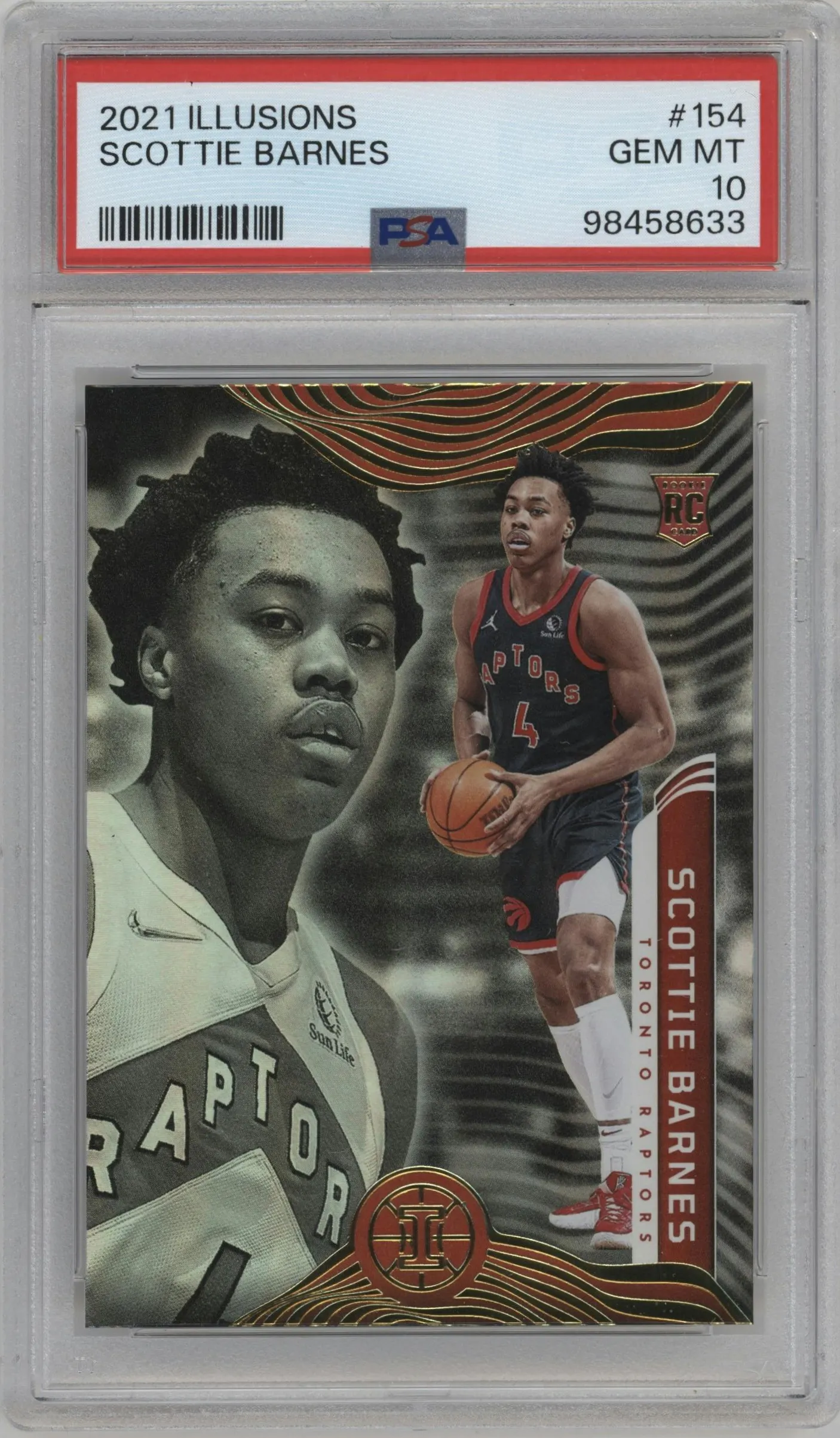 2021 Panini Illusions Scottie Barnes #154 PSA 10