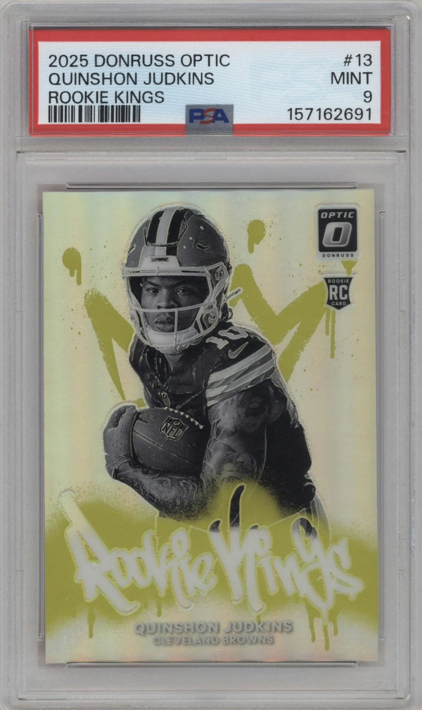 2025 Donruss Optic Rookie Kings Quinshon Judkins #13 PSA 9