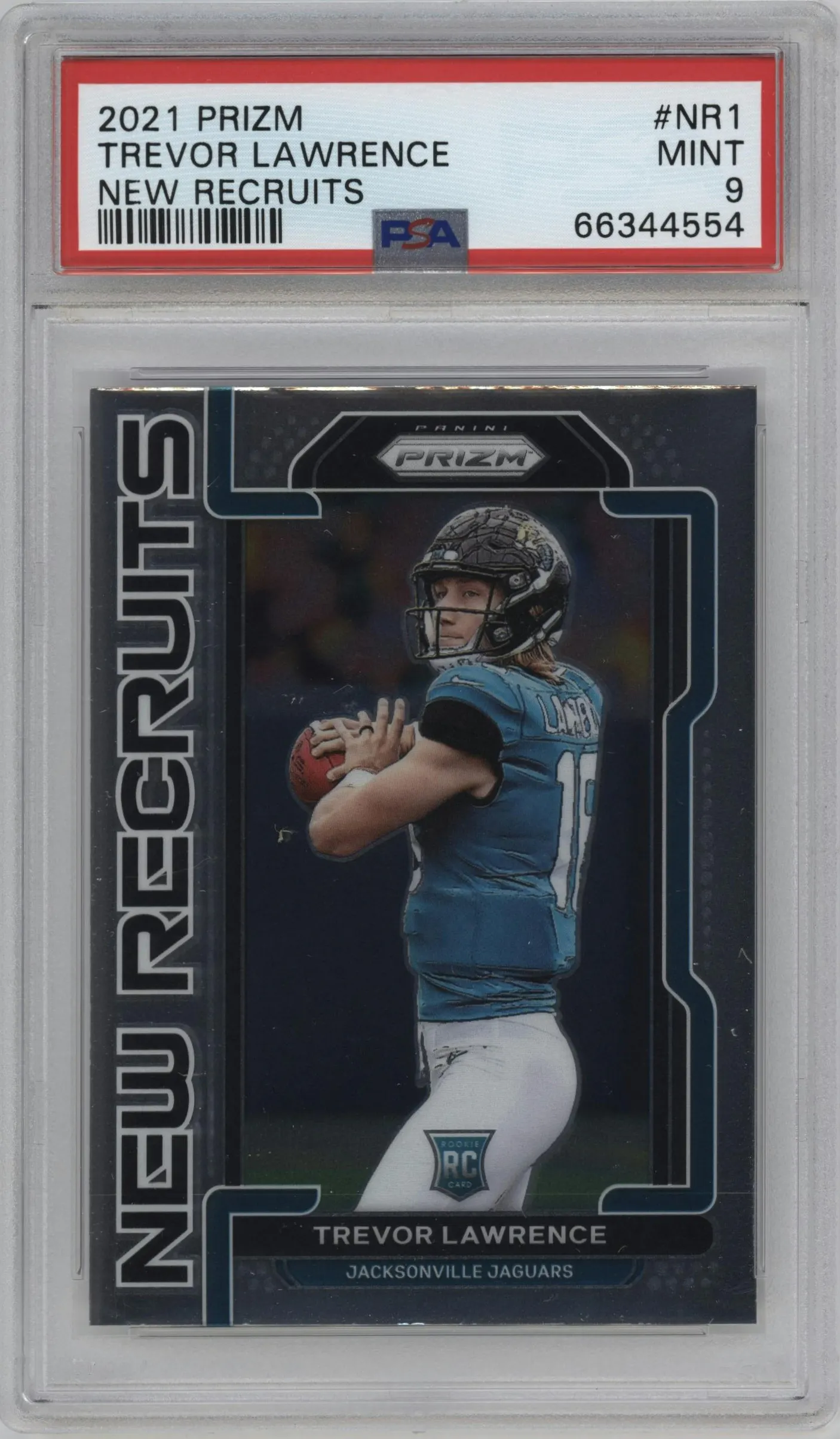 2021 Panini Prizm New Recruits Trevor Lawrence #NR-1 PSA 9