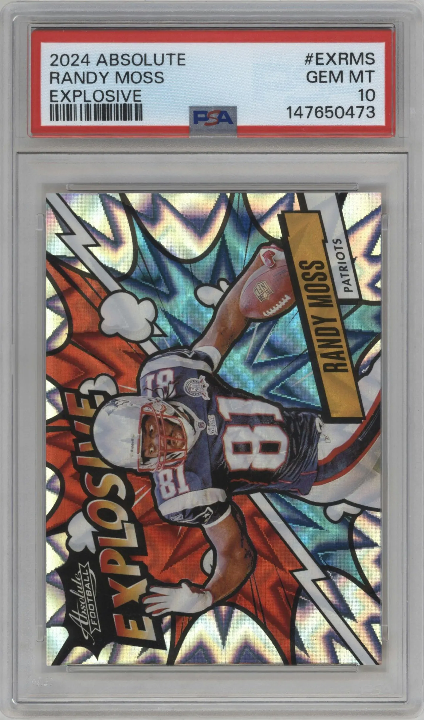 2024 Panini Absolute Explosive Randy Moss #EX-RMS PSA 10