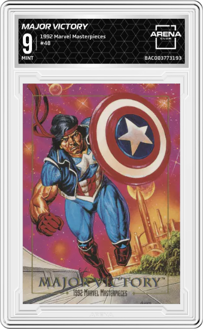 1992 SkyBox Marvel Masterpieces Major Victory ARENA CLUB 9