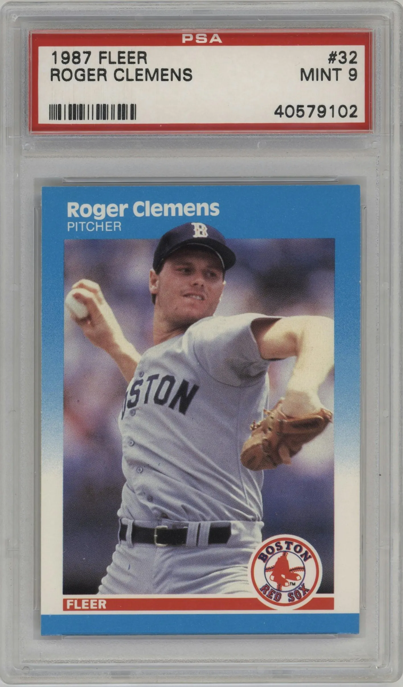 1987 Fleer Roger Clemens #32 PSA 9