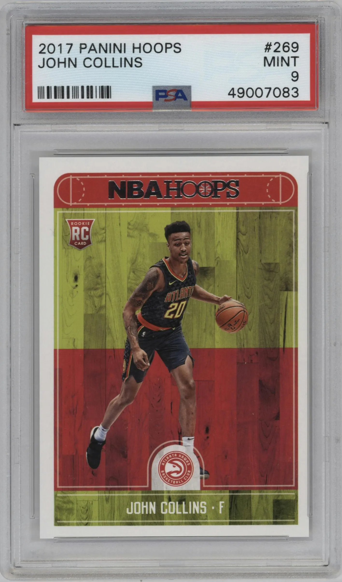 2017 Panini NBA Hoops John Collins #269 PSA 9