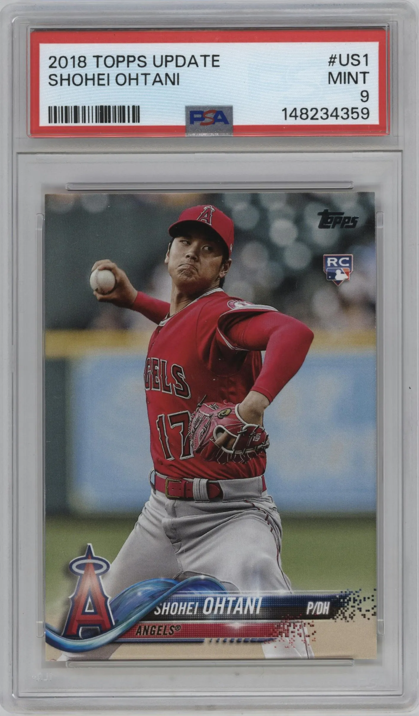 2018 Topps Update Shohei Ohtani #US1 PSA 9