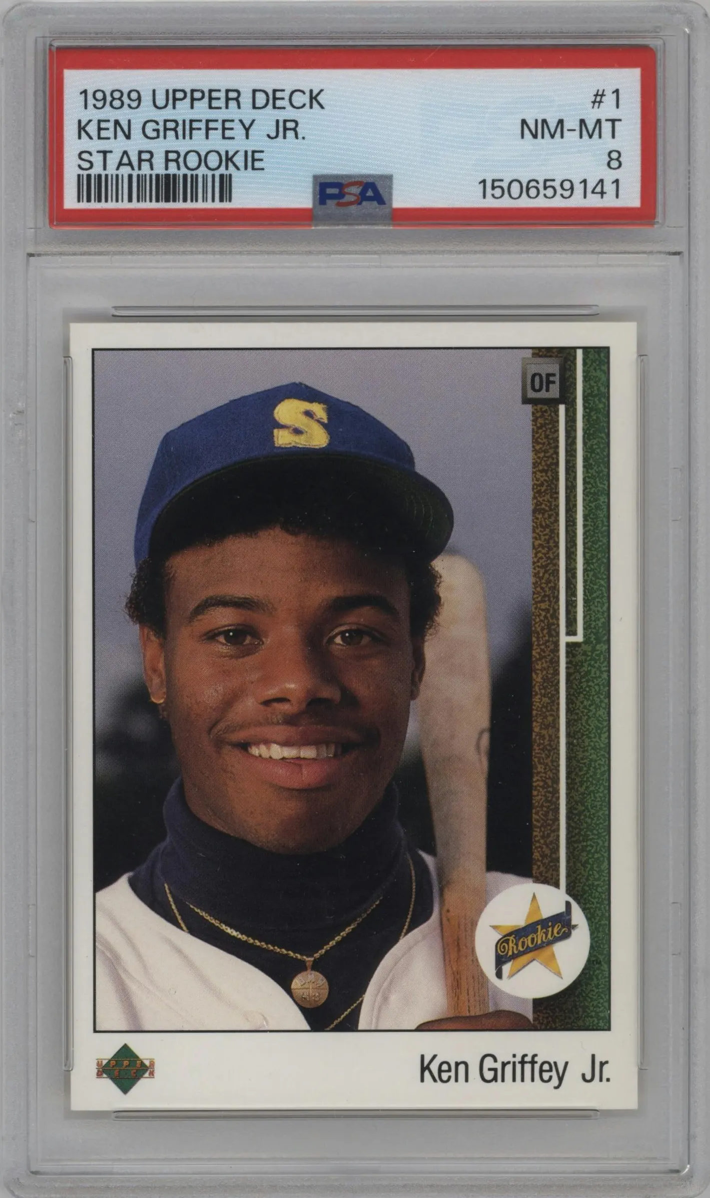 1989 Upper Deck Ken Griffey Jr. PSA 8