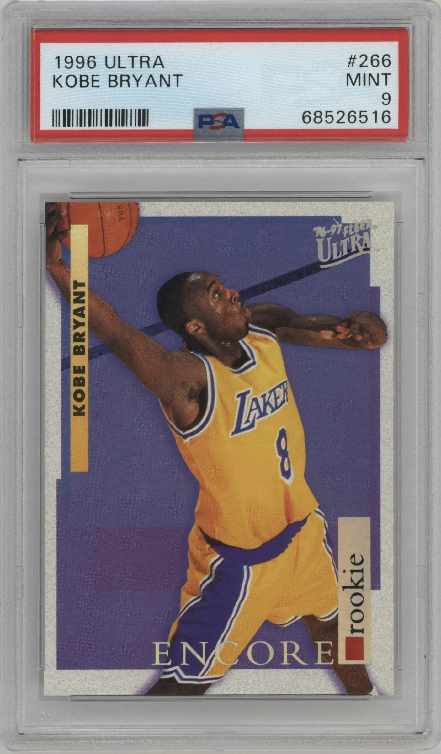 1996 Fleer Ultra Kobe Bryant #266 PSA 9