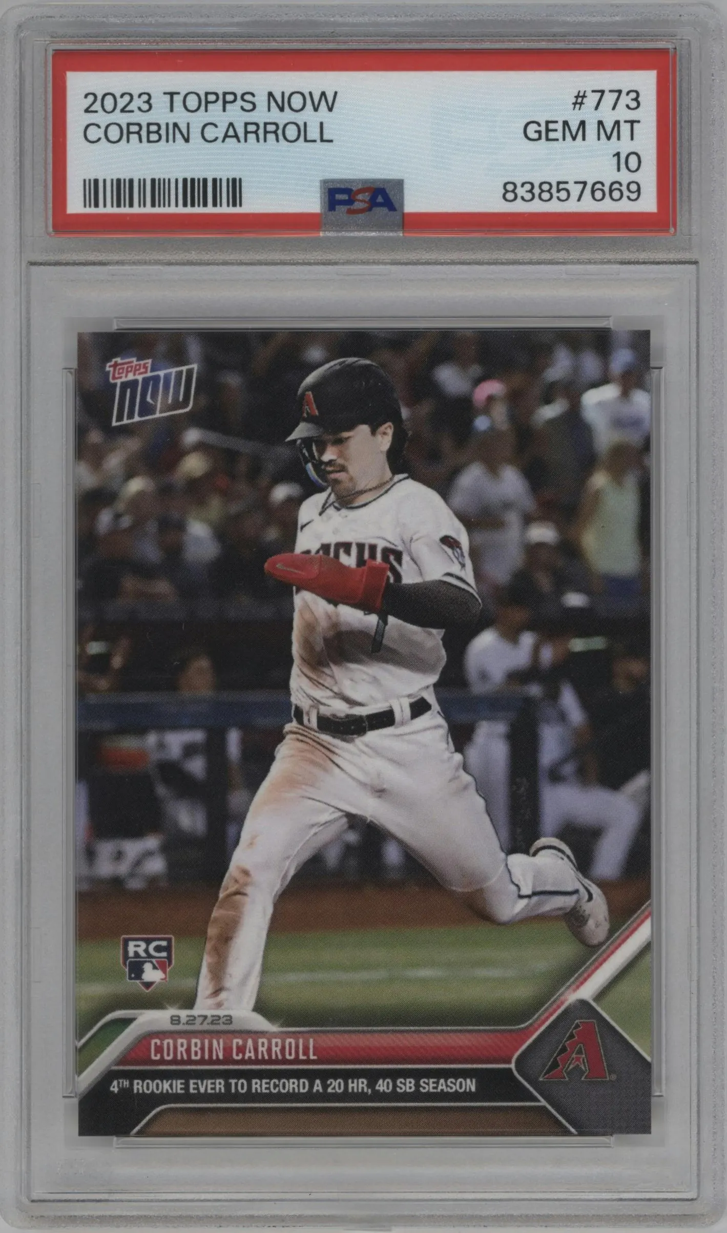 2023 Topps Now Corbin Carroll PSA 10