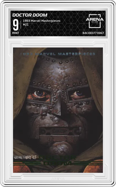1993 SkyBox Marvel Masterpieces Doctor Doom ARENA CLUB 9
