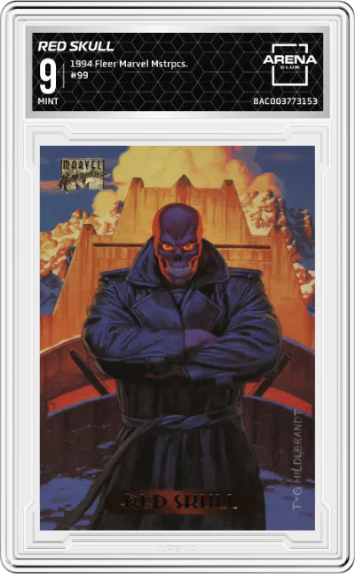 1994 Fleer Marvel Masterpieces Red Skull ARENA CLUB 9