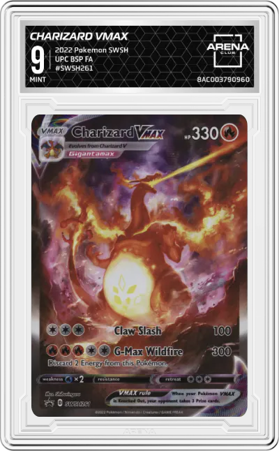 2022 Pokemon SWSH Charizard VMAX Ultra Premium Collection #SWSH261 ARENA CLUB 9