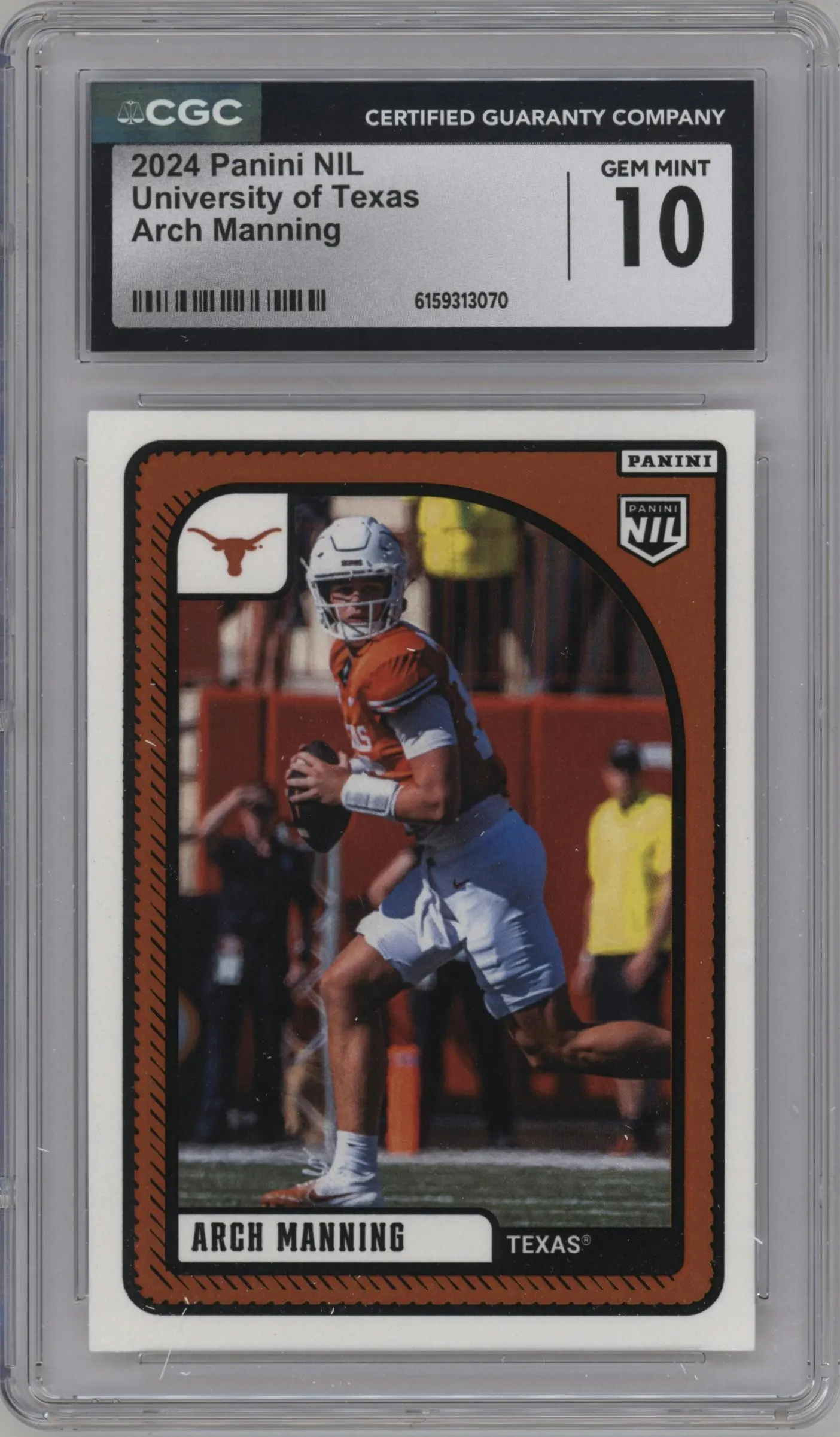 2024 Panini NIL Texas Longhorns Arch Manning #NNO CGC 10