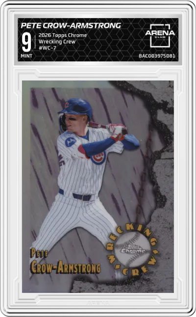 2026 Topps Chrome Wrecking Crew Pete Crow-Armstrong ARENA CLUB 9