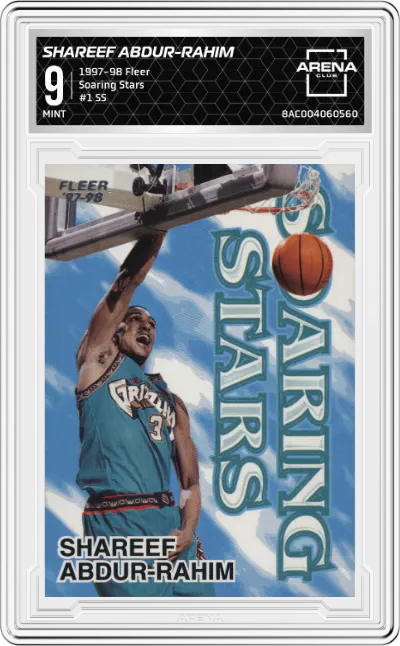 1997 Fleer Soaring Stars Shareef Abdur-Rahim SS #1 SS ARENA CLUB 9