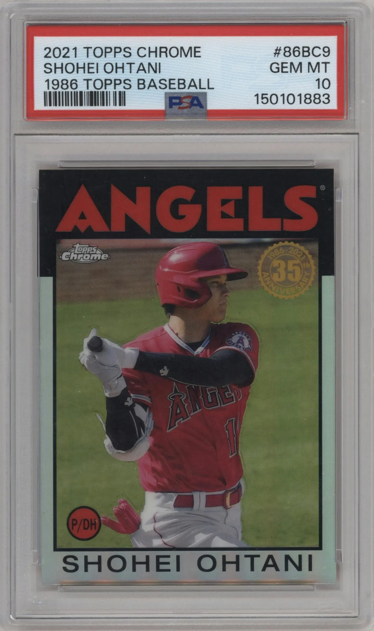 2021 Topps Chrome 1986 Topps Shohei Ohtani #86BC-9 PSA 10