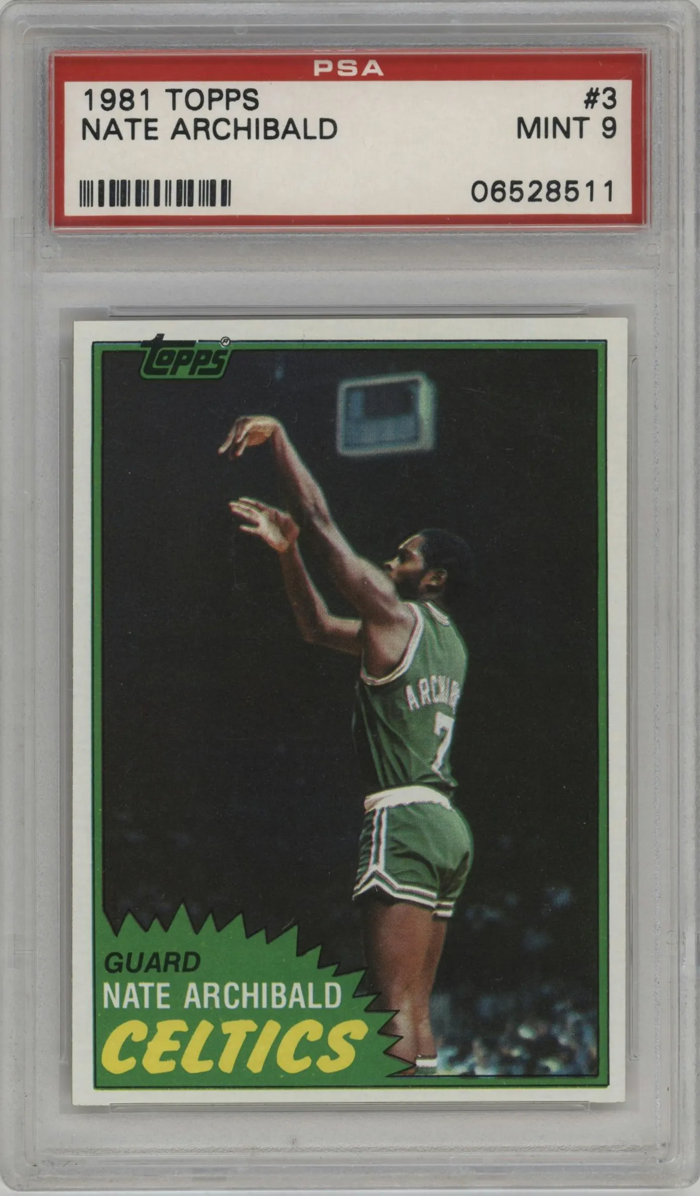 1981 Topps Nate Archibald #3 PSA 9