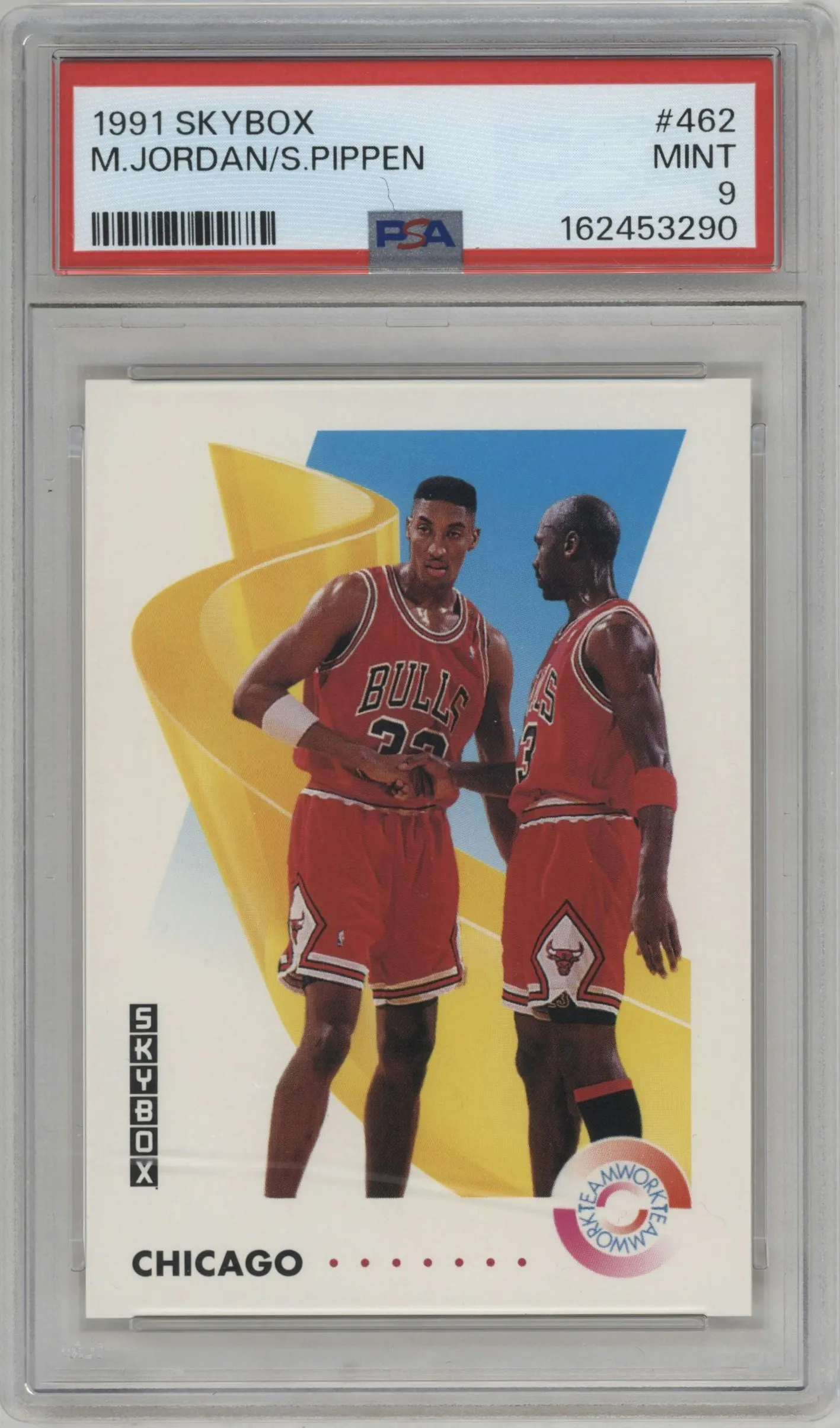 1991 Skybox Michael Jordan/Scottie Pippen #462 PSA 9