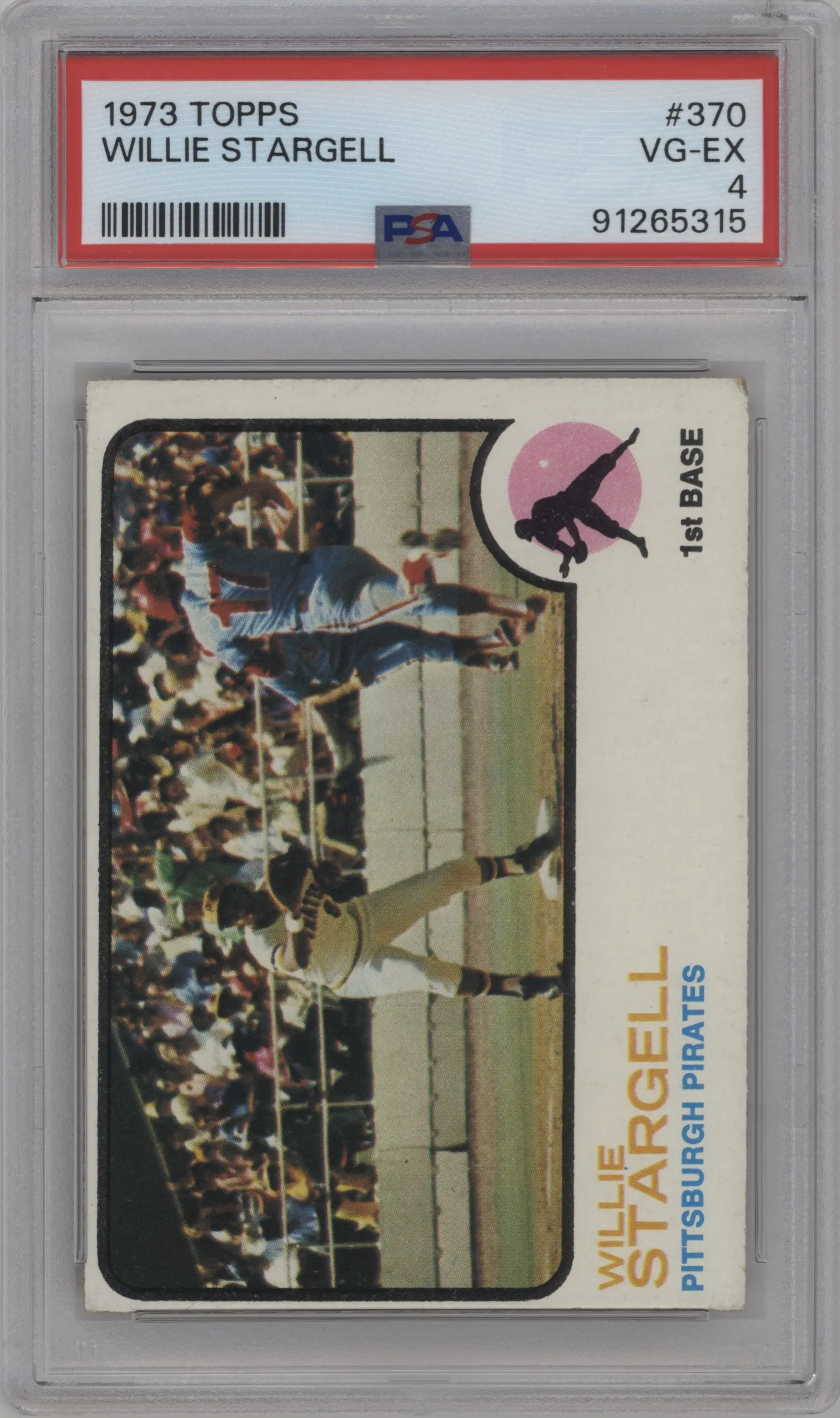 1973 Topps Willie Stargell #370 PSA 4