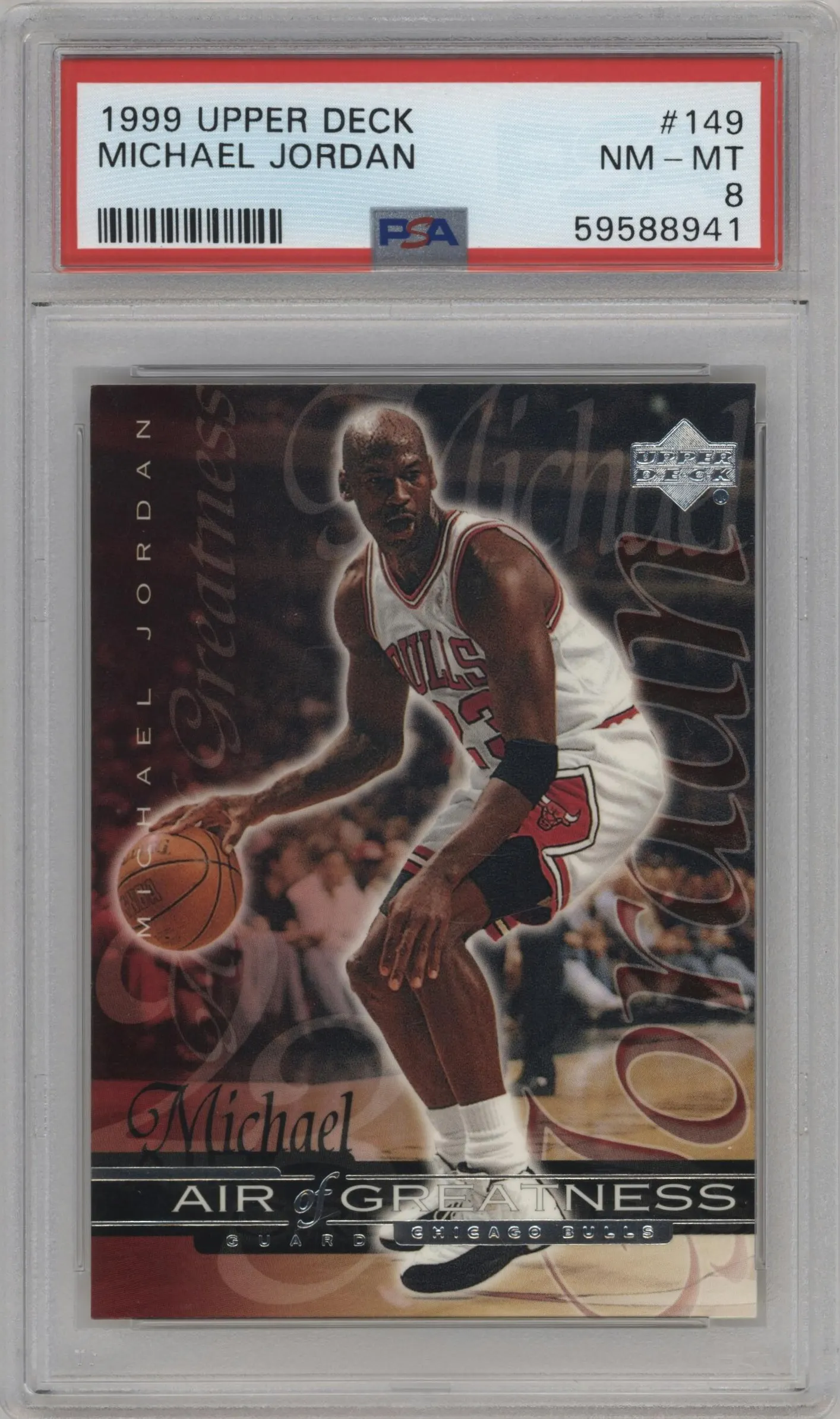 1999 Upper Deck Michael Jordan #149 PSA 8