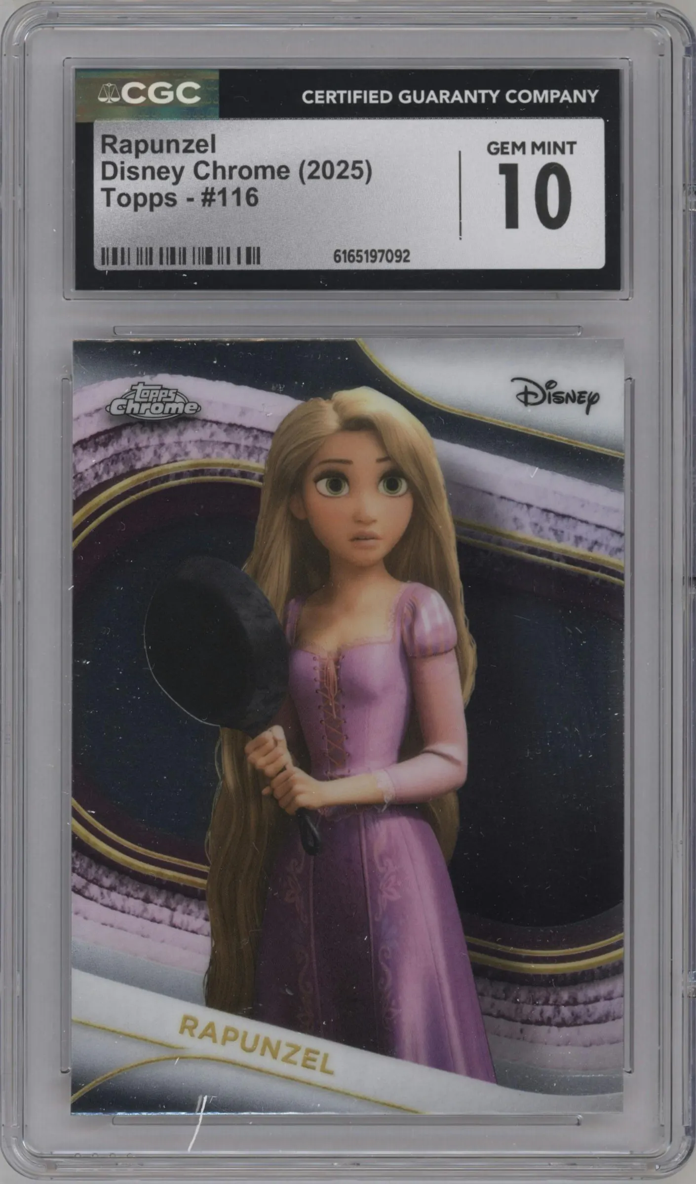 2025 Topps Chrome Disney Rapunzel #116 CGC 10