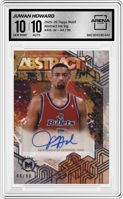 2025 Topps Motif Abstract Ink Sig. Juwan Howard #AIS-JH ARENA CLUB 10