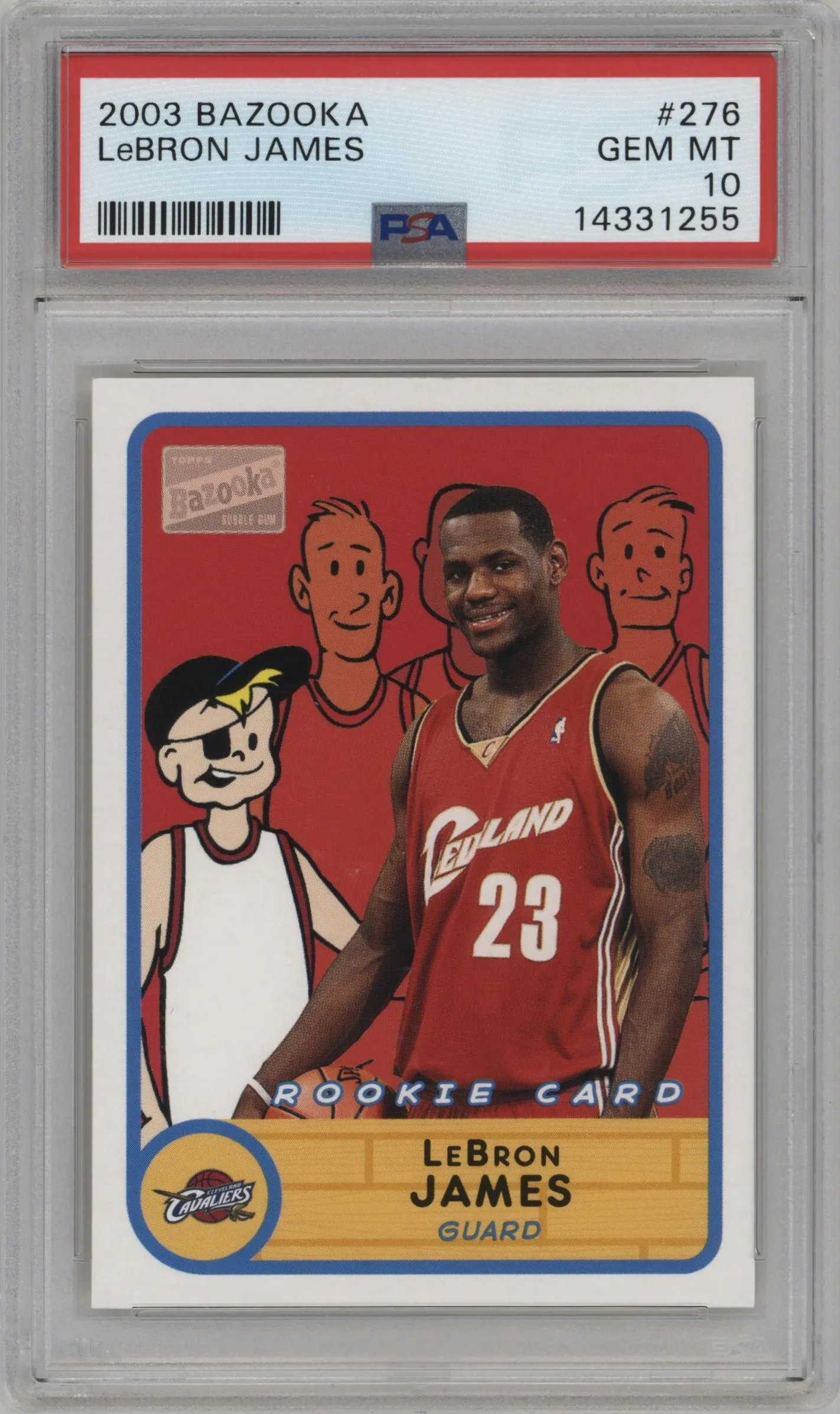 2003 Topps Bazooka LeBron James #276 PSA 10