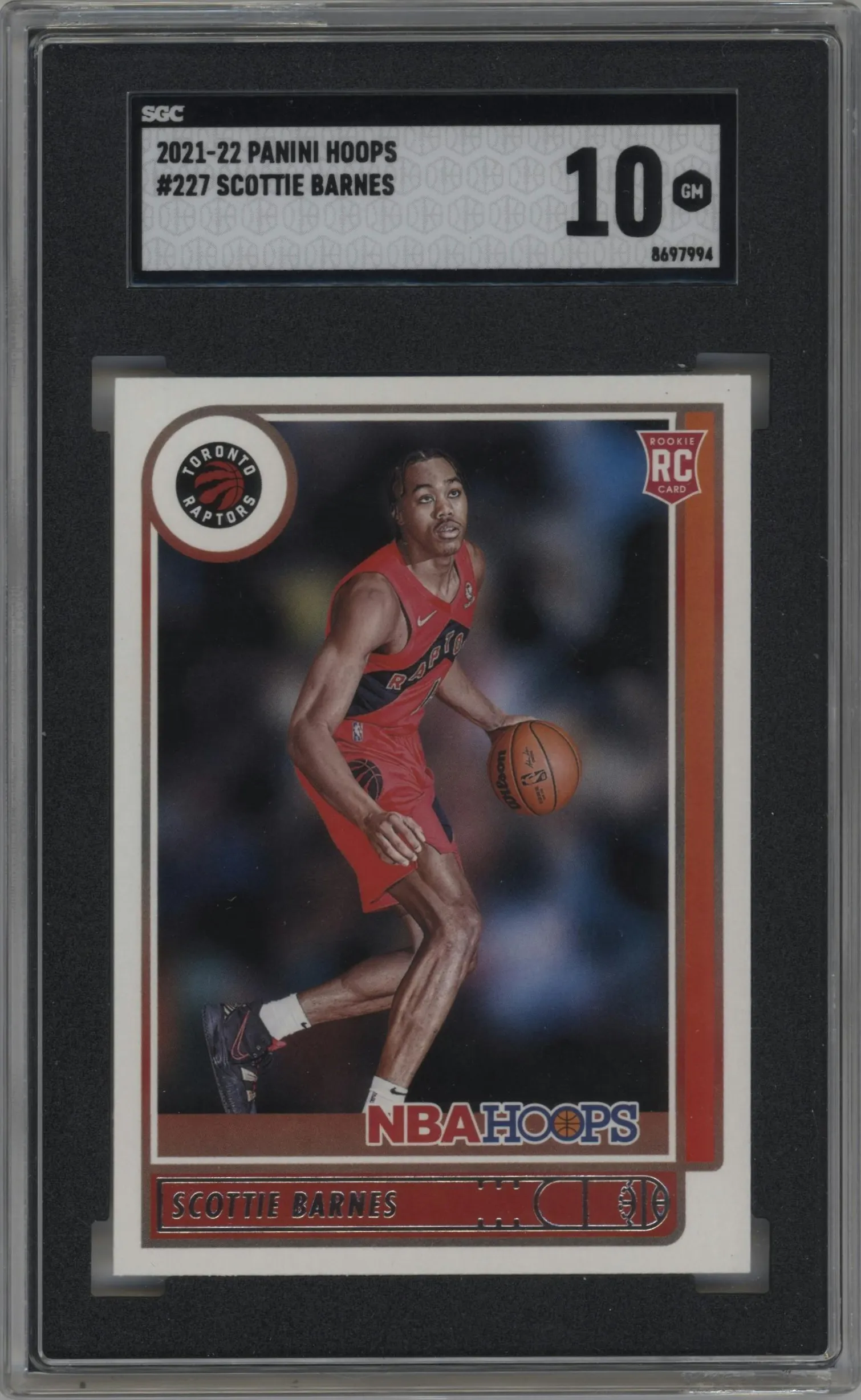 2021 Panini NBA Hoops Scottie Barnes SGC 10