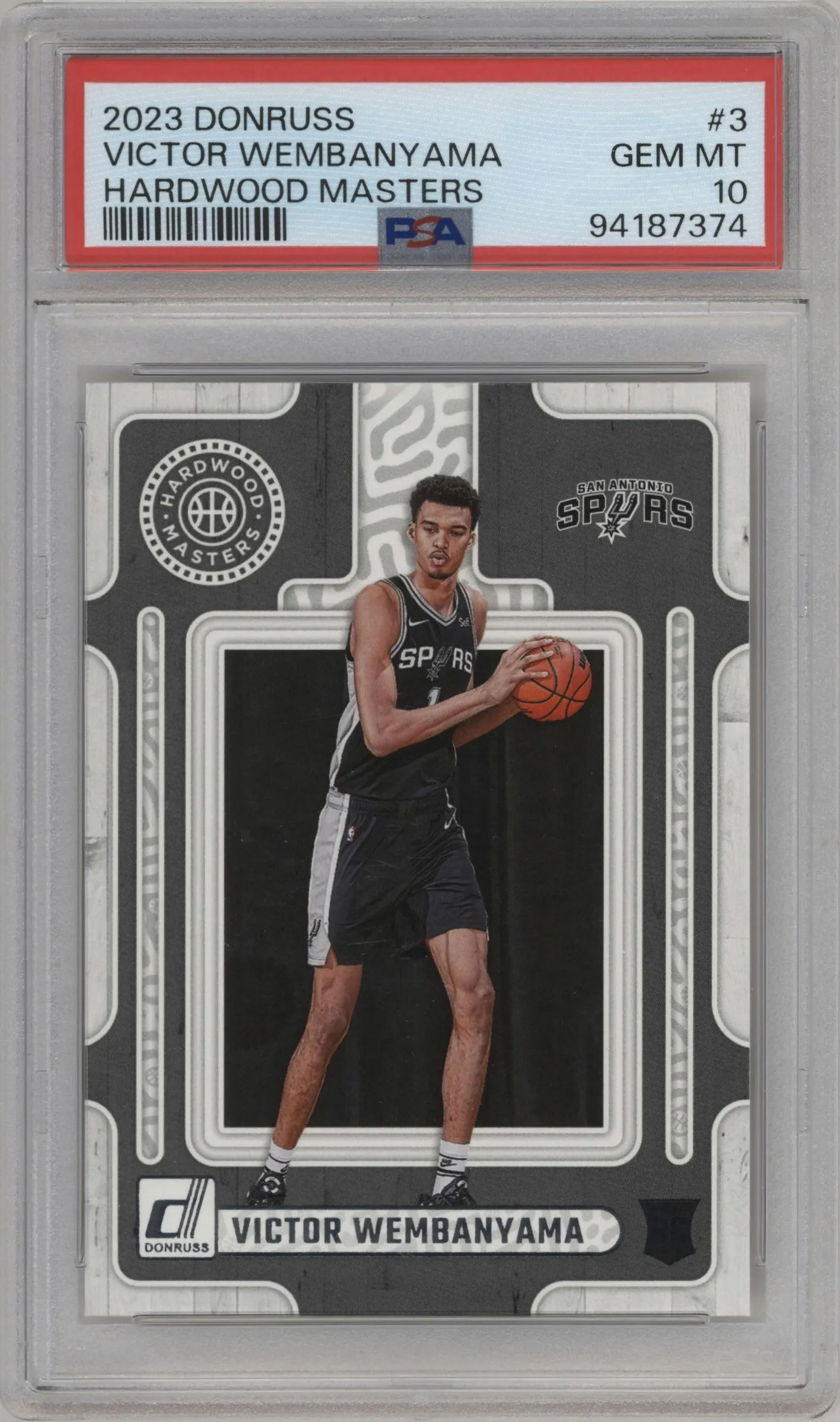 2023 Panini Donruss Hardwood Masters Victor Wembanyama #3 PSA 10