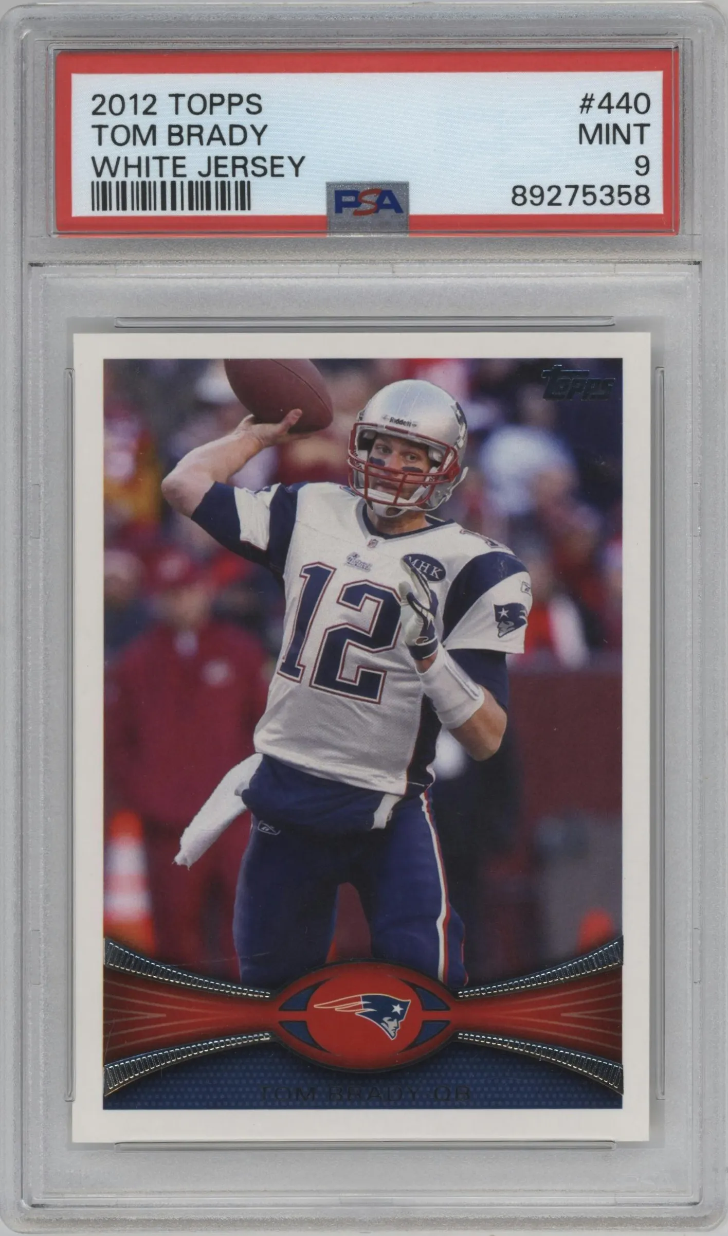 2012 Topps Tom Brady #440 PSA 9