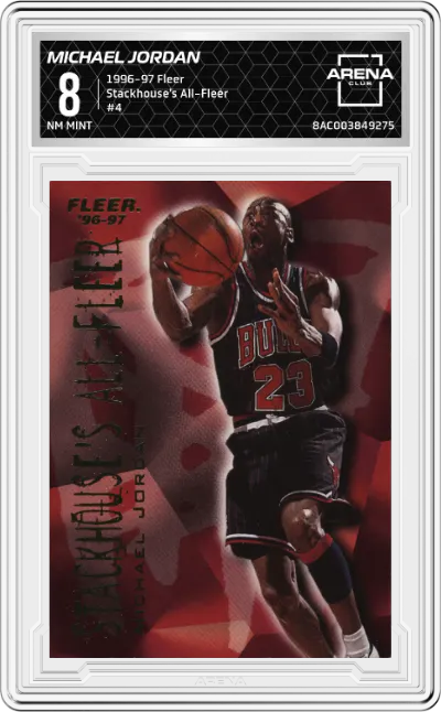 1996 Fleer Stackhouse's All- Michael Jordan #4 ARENA CLUB 8