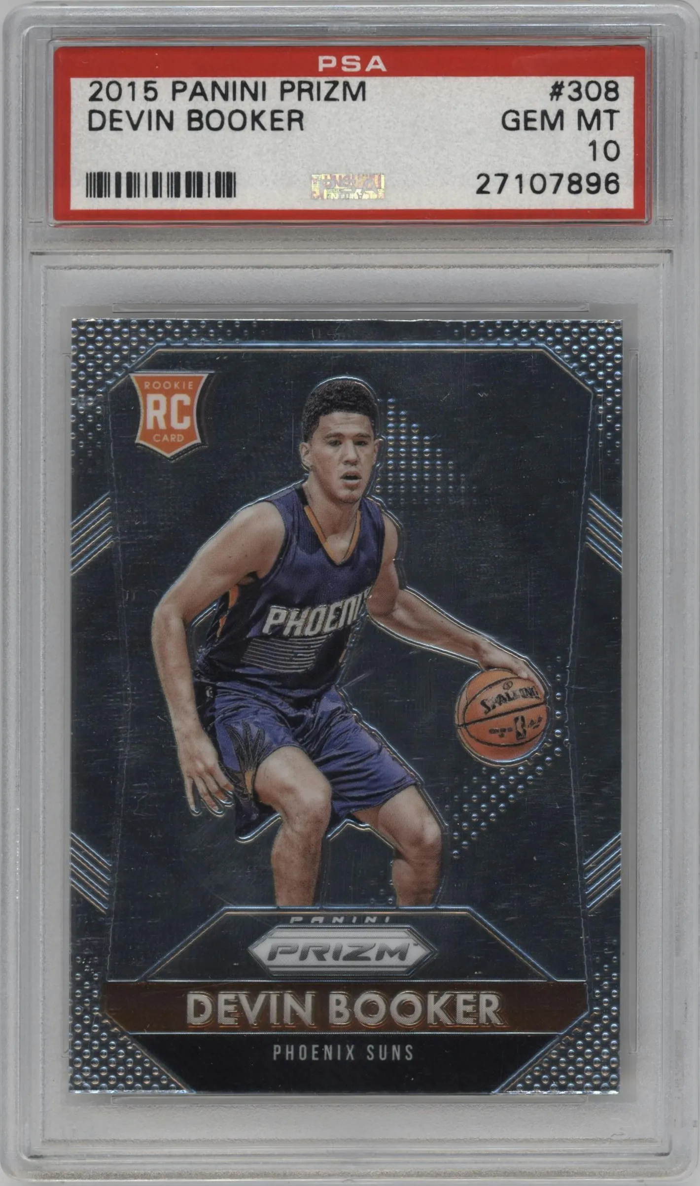 2015 Panini Prizm Devin Booker #308 PSA 10