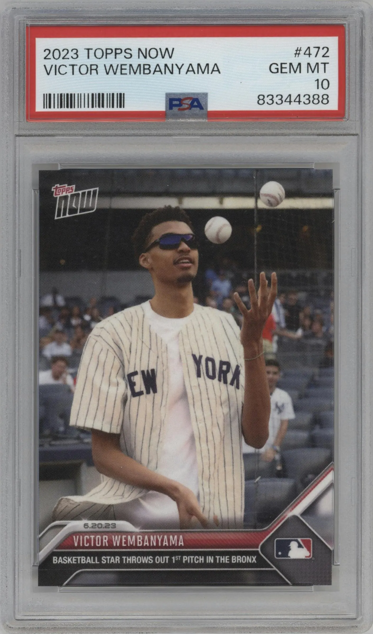 2023 Topps Now Victor Wembanyama #472 PSA 10