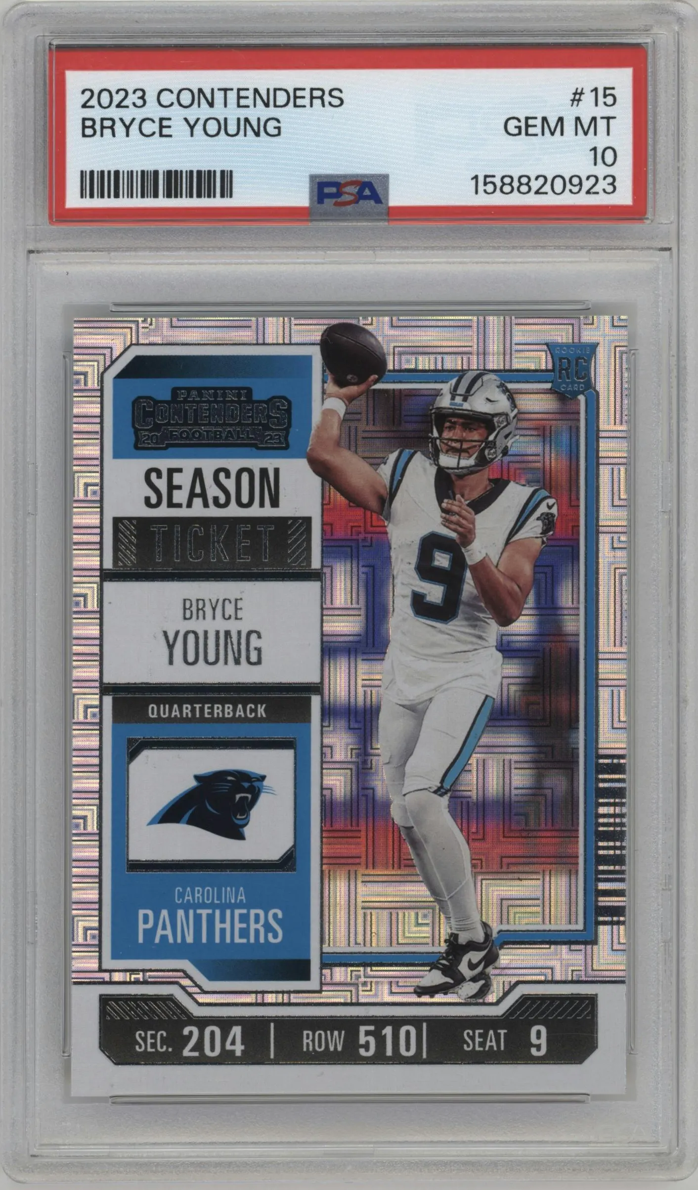 2023 Panini Contenders Bryce Young #15 PSA 10